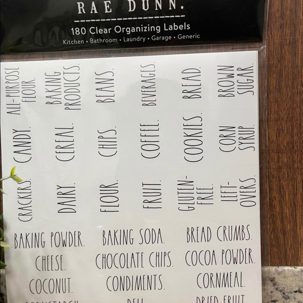🆕 Rae Dunn | 180 Clear Home Organizing Labels Decals! - Picture 5 of 11